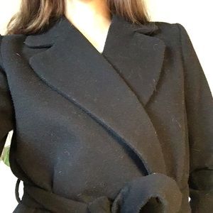 H&M Jackets & Coats - Long black belted coat H&M Jackets & Coats - Long black belted coat